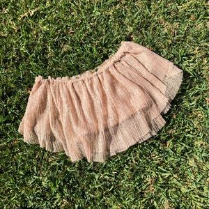 Farm rio pink glitter knit ruffle off shoulder top